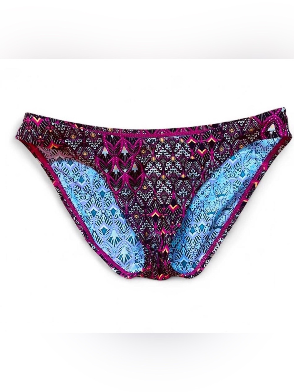 Patagonia Brown & Pink Pattern Swim Bottoms S